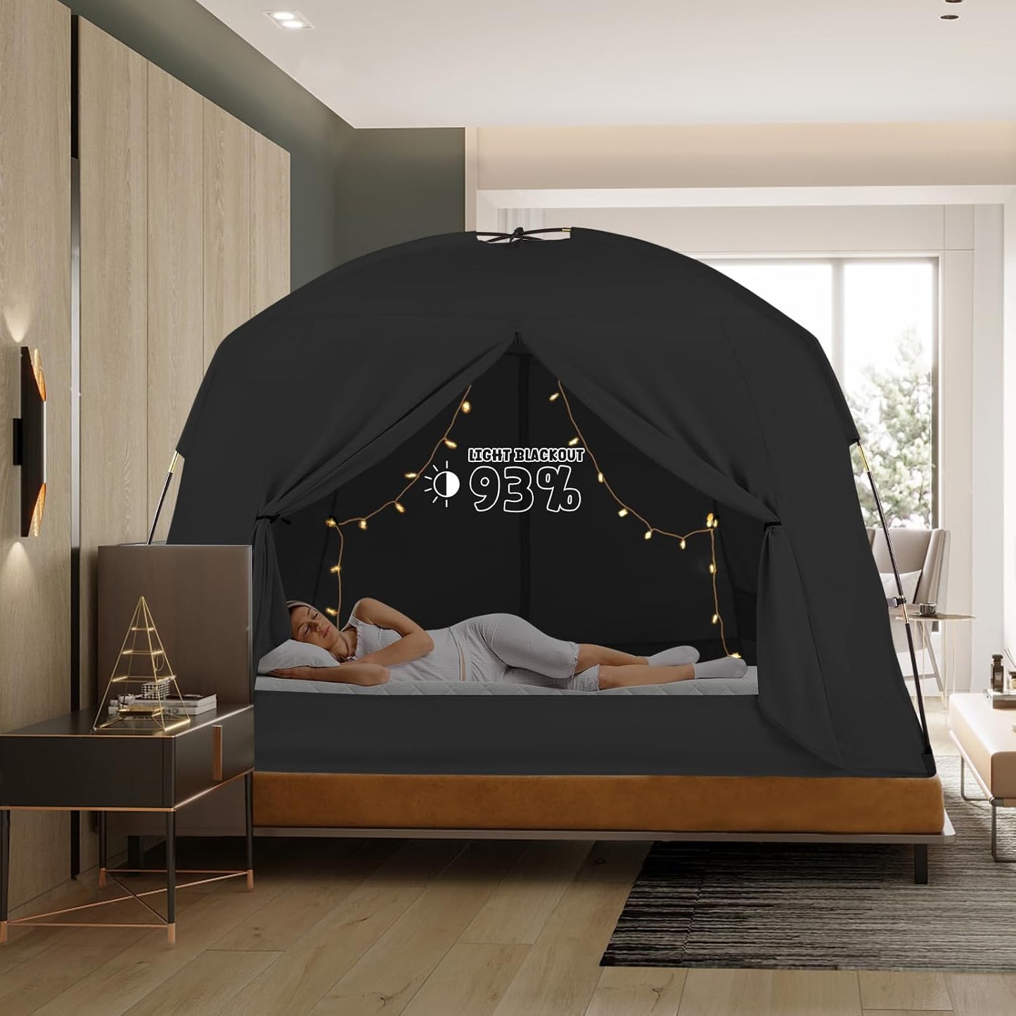 Tienda de campaña de cama matrimonial para niños y adultos, tiendas...