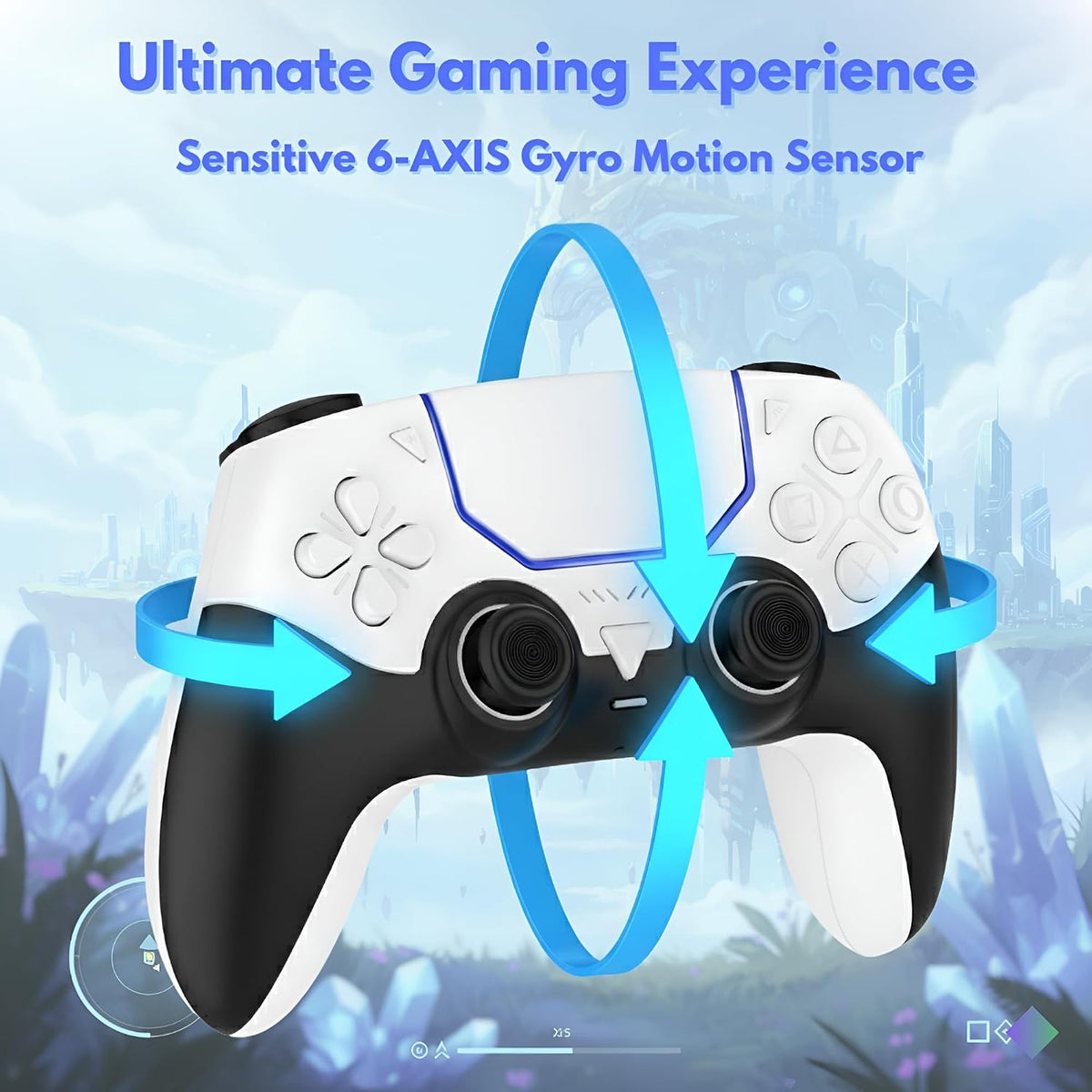 Mando inalámbrico GioMay Pro compatible con joysticks de efecto Hal...