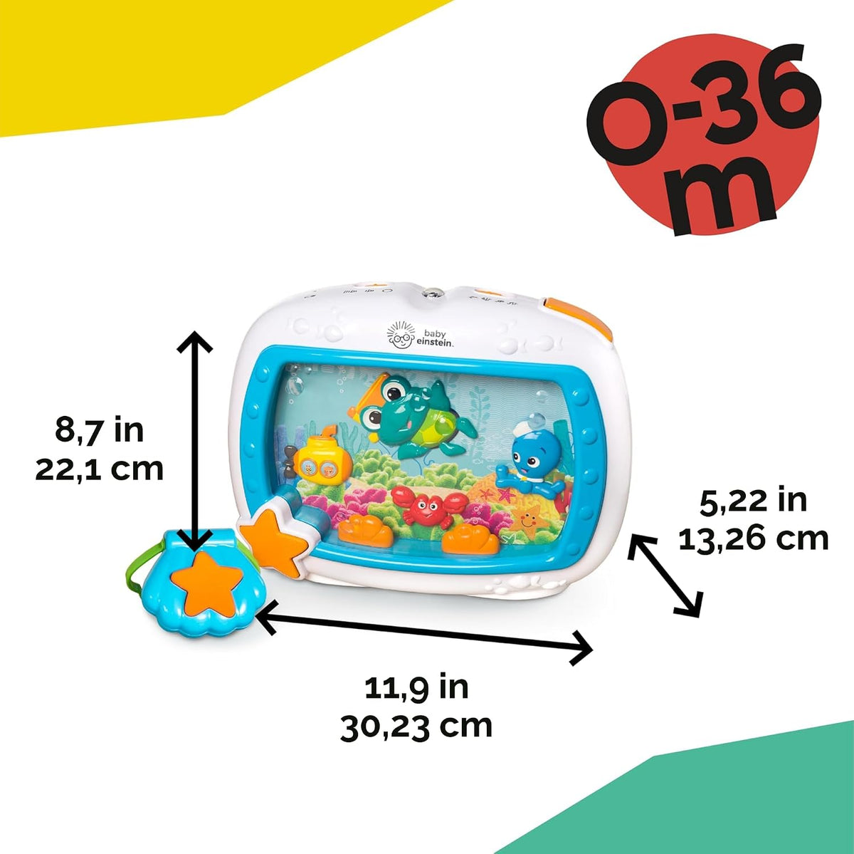 Baby Einstein Sea Dreams - Calmante de juguete con control remoto,...