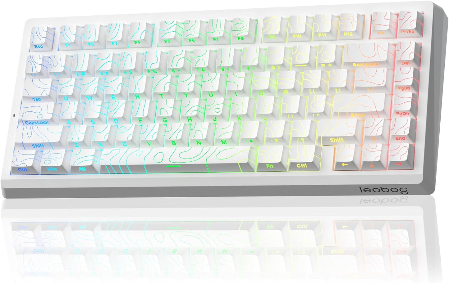 LEOBOG A80 RT Ultra HE Teclado mecánico inalámbrico para juegos 75%...