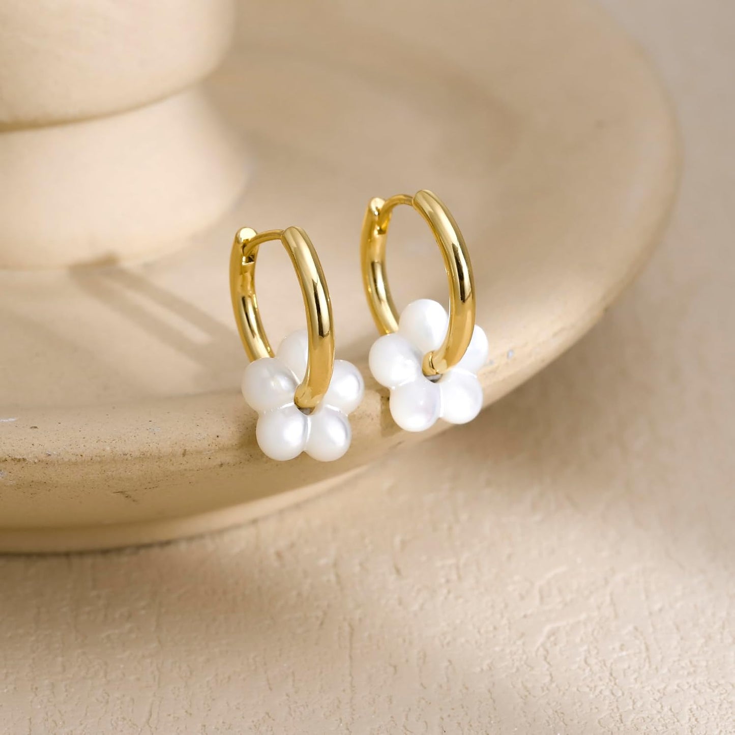Aretes colgantes de perlas para mujer, cadena larga de enhebrador,...