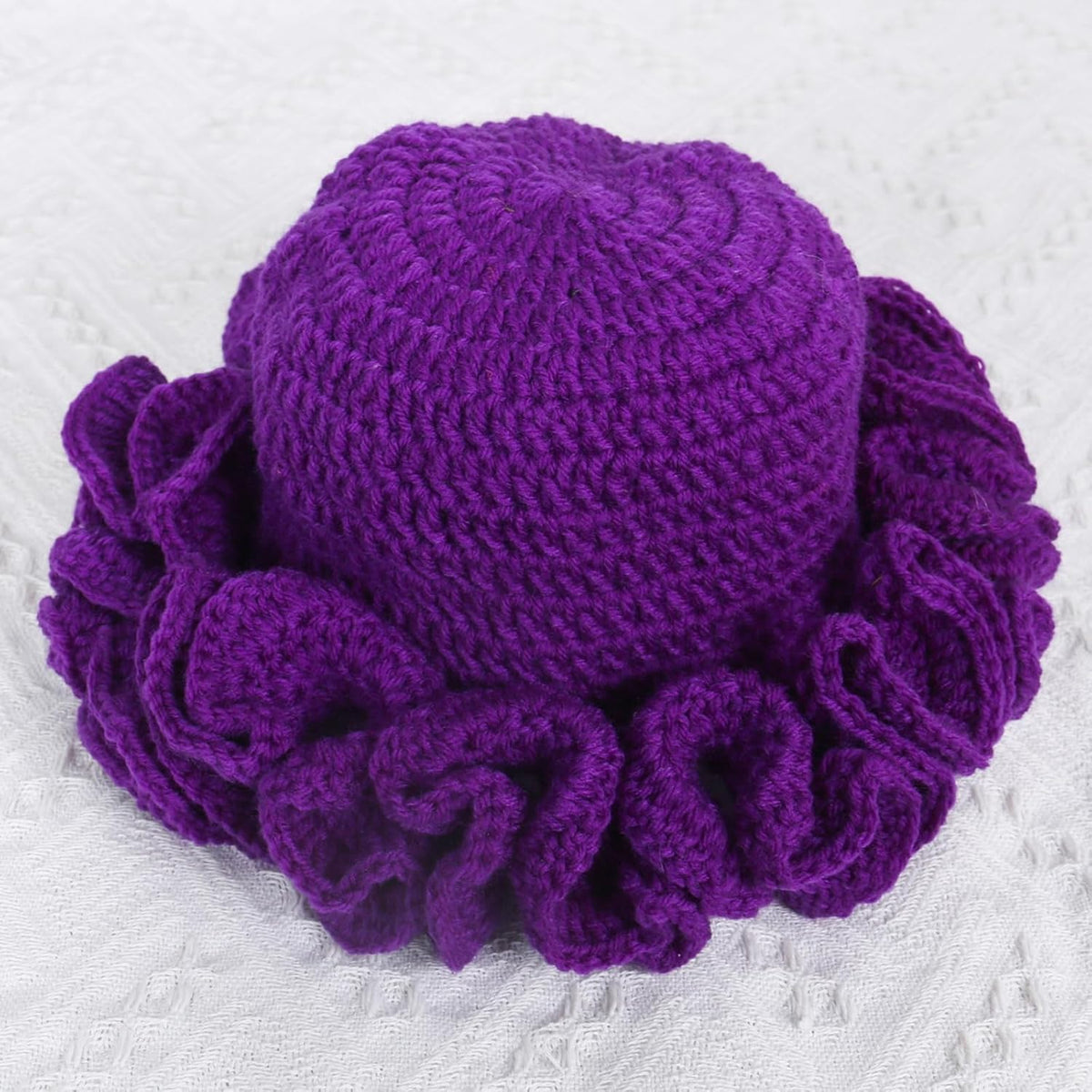 ROYALEAD Sombrero de pescador de ganchillo hecho a mano para mujer,...