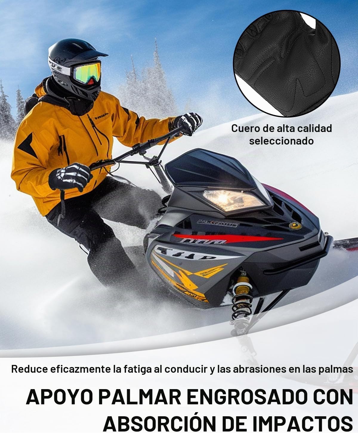 RIGWARL Guantes impermeables para clima frío y frío, guantes de inv...