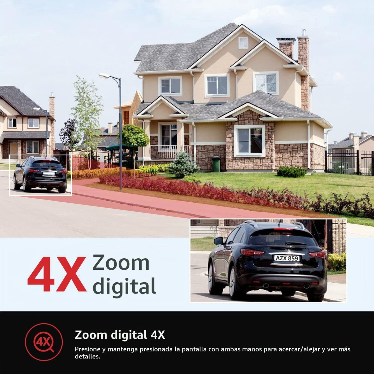 BOAVISION Cámara de seguridad 2K para exteriores, cámara IP WiFi in...