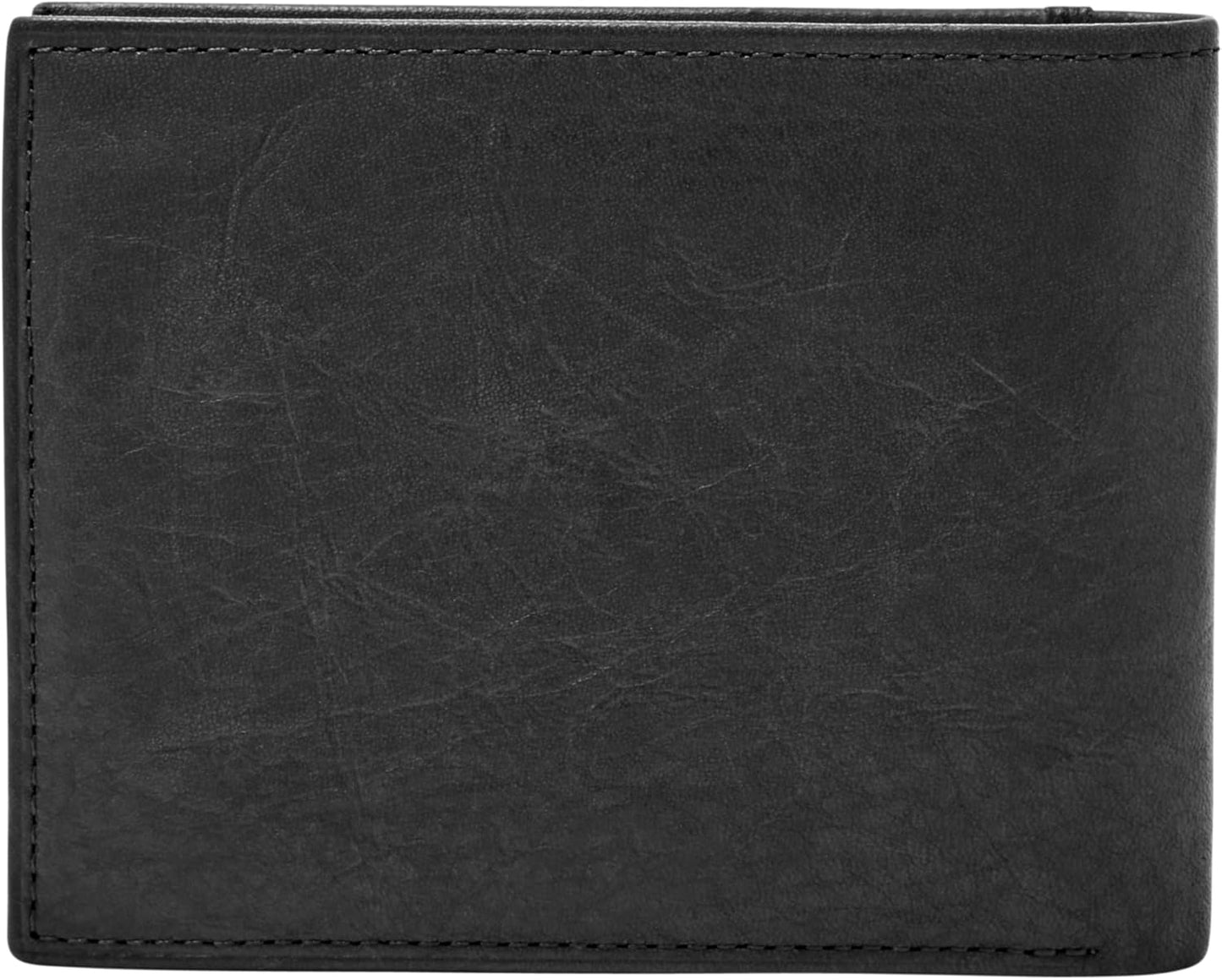 Fossil Cartera de hombre de cuero Ingram de doble pliegue con bloqu...