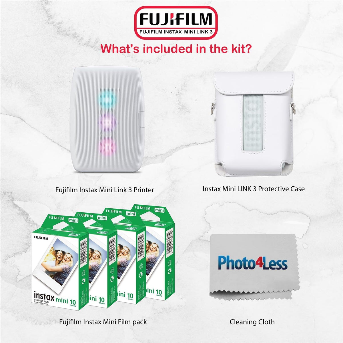 Fujifilm Instax Mini Link 3 - Paquete de película para impresora In...