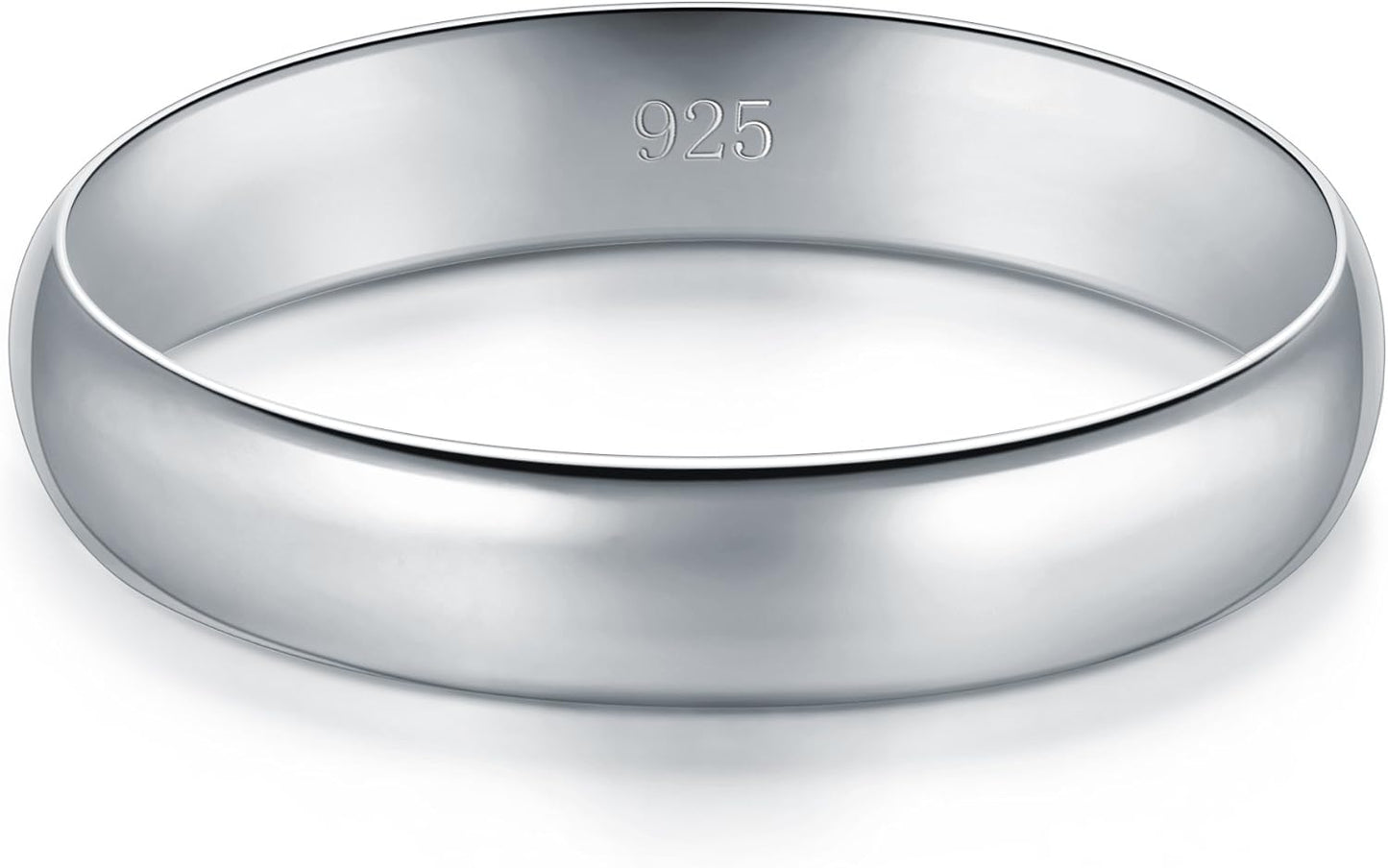 Anillo de boda de calce cómodo, resistentes al deslustre, liso, pul...