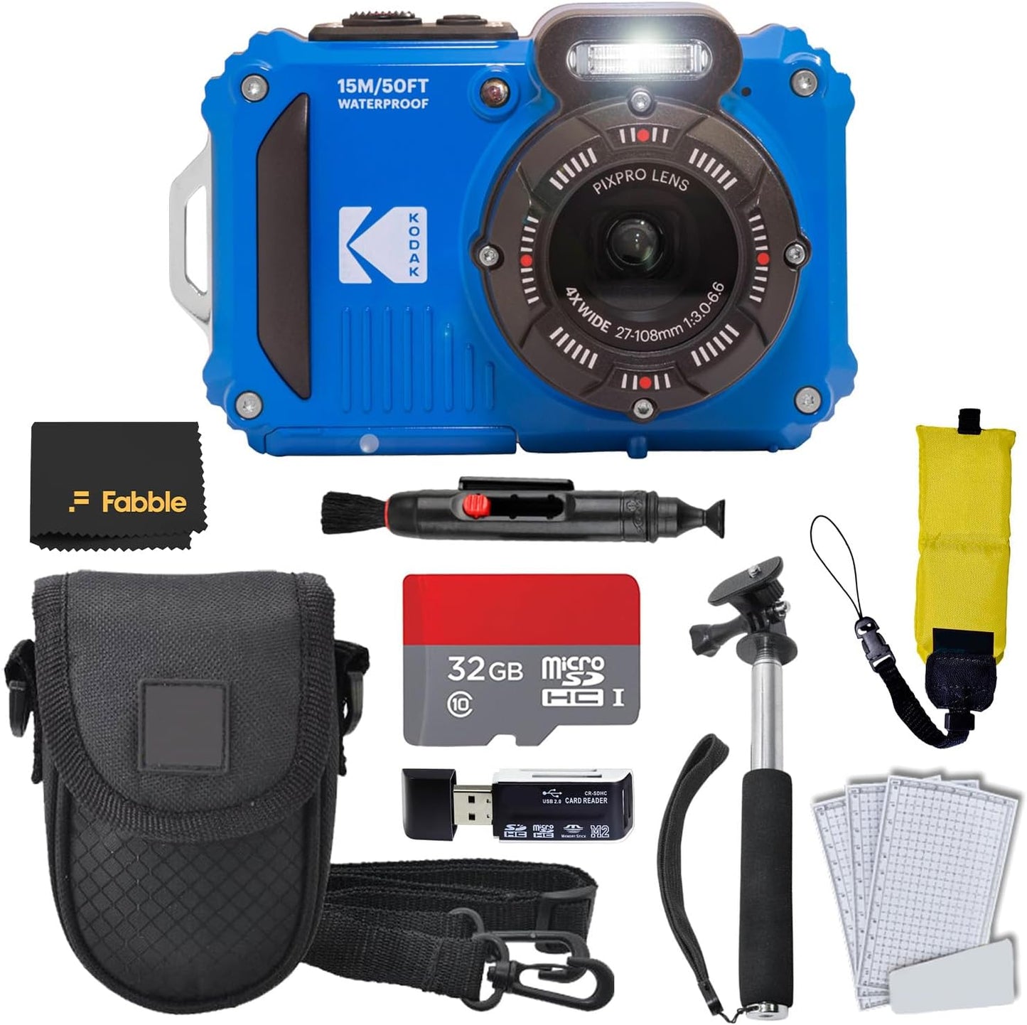 Cámara digital Kodak PIXPRO WPZ2 resistente, impermeable y a prueba...