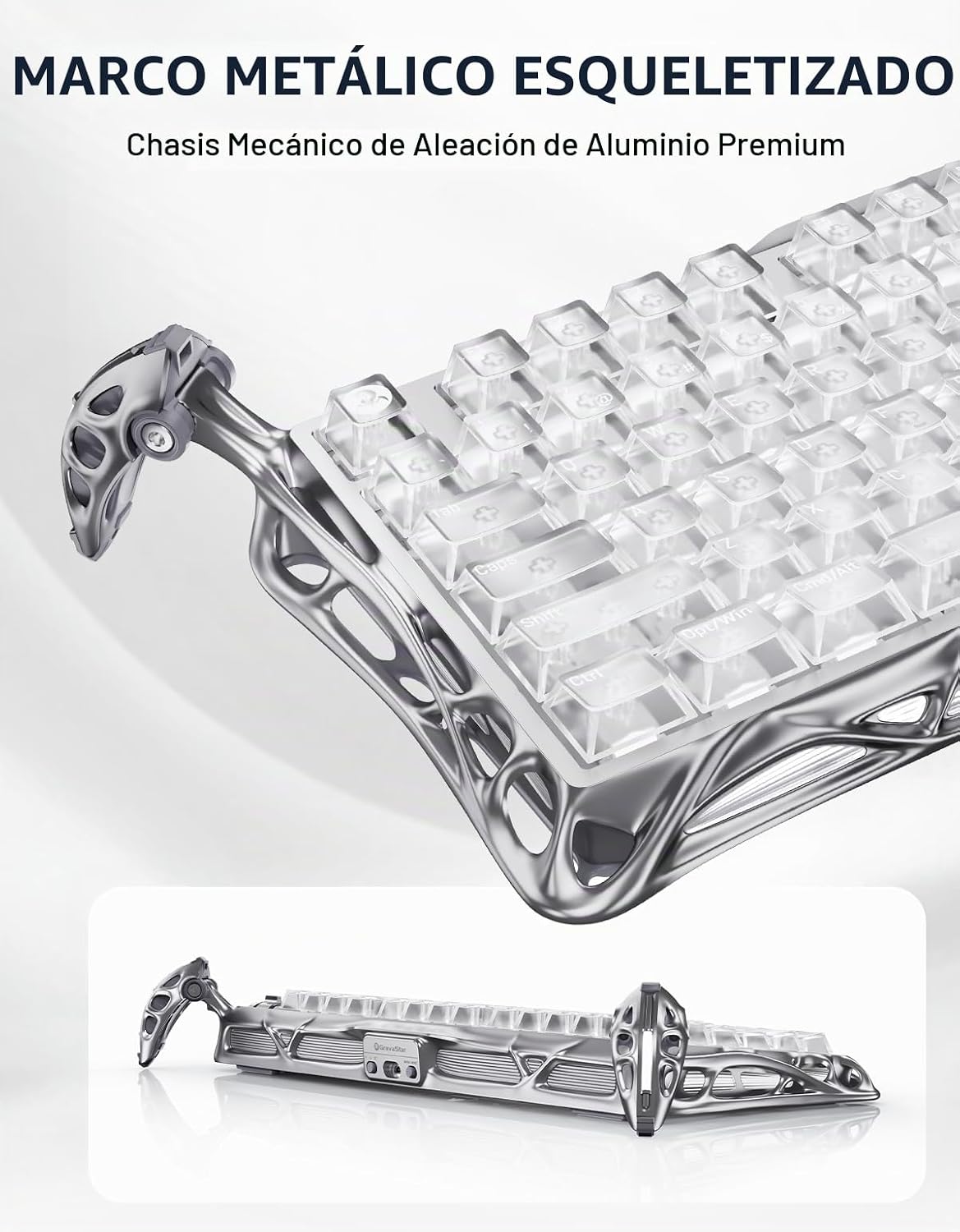GravaStar Teclado mecánico inalámbrico Mercury K1 Pro 75% para jueg...