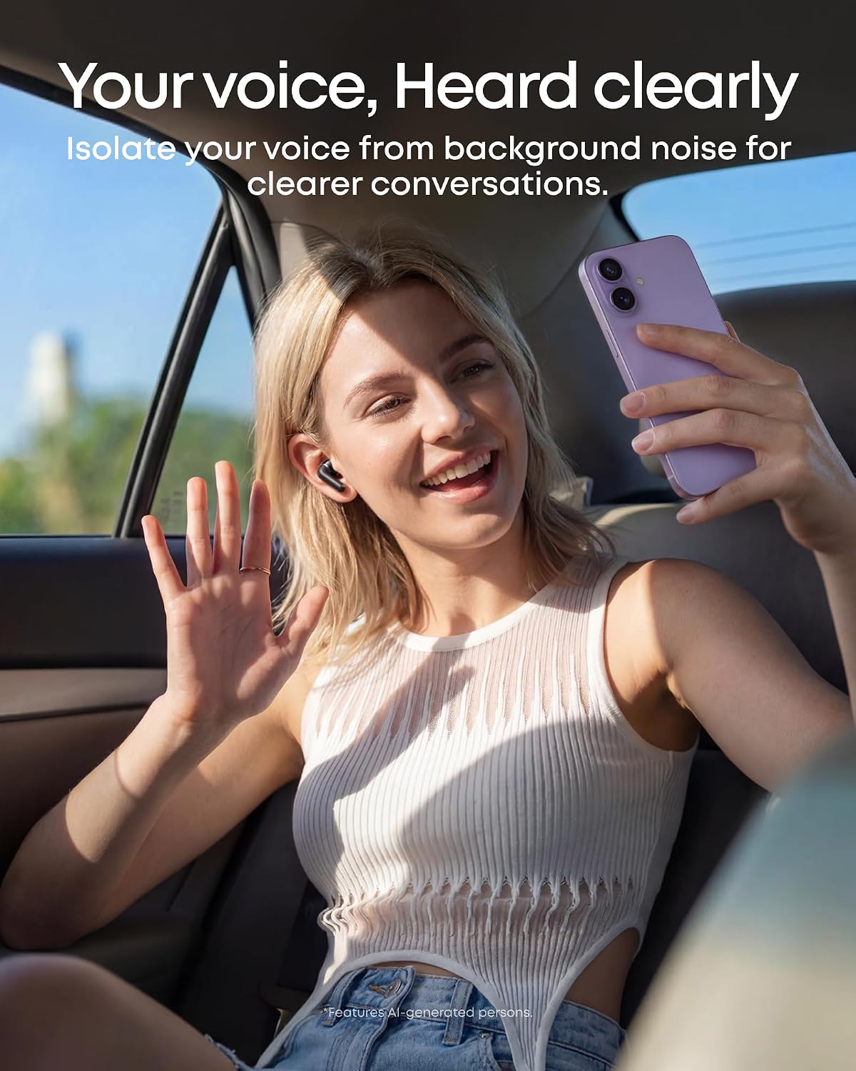 Auriculares inalámbricos Soundcore Anker P42i con ANC adaptativo pa...