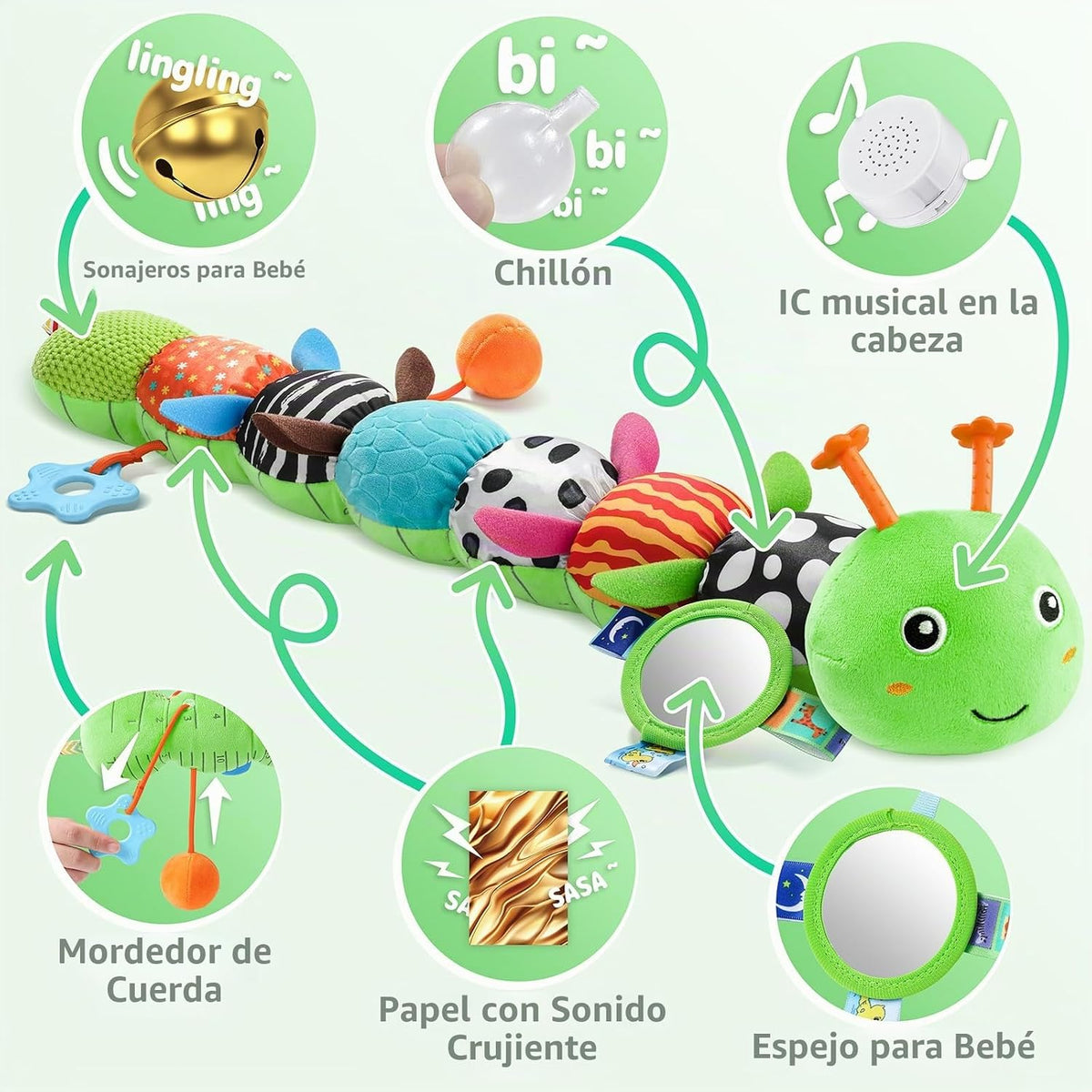Sumobaby Juguetes para bebés 0-6 y 6-12 meses, mariposa musical de...