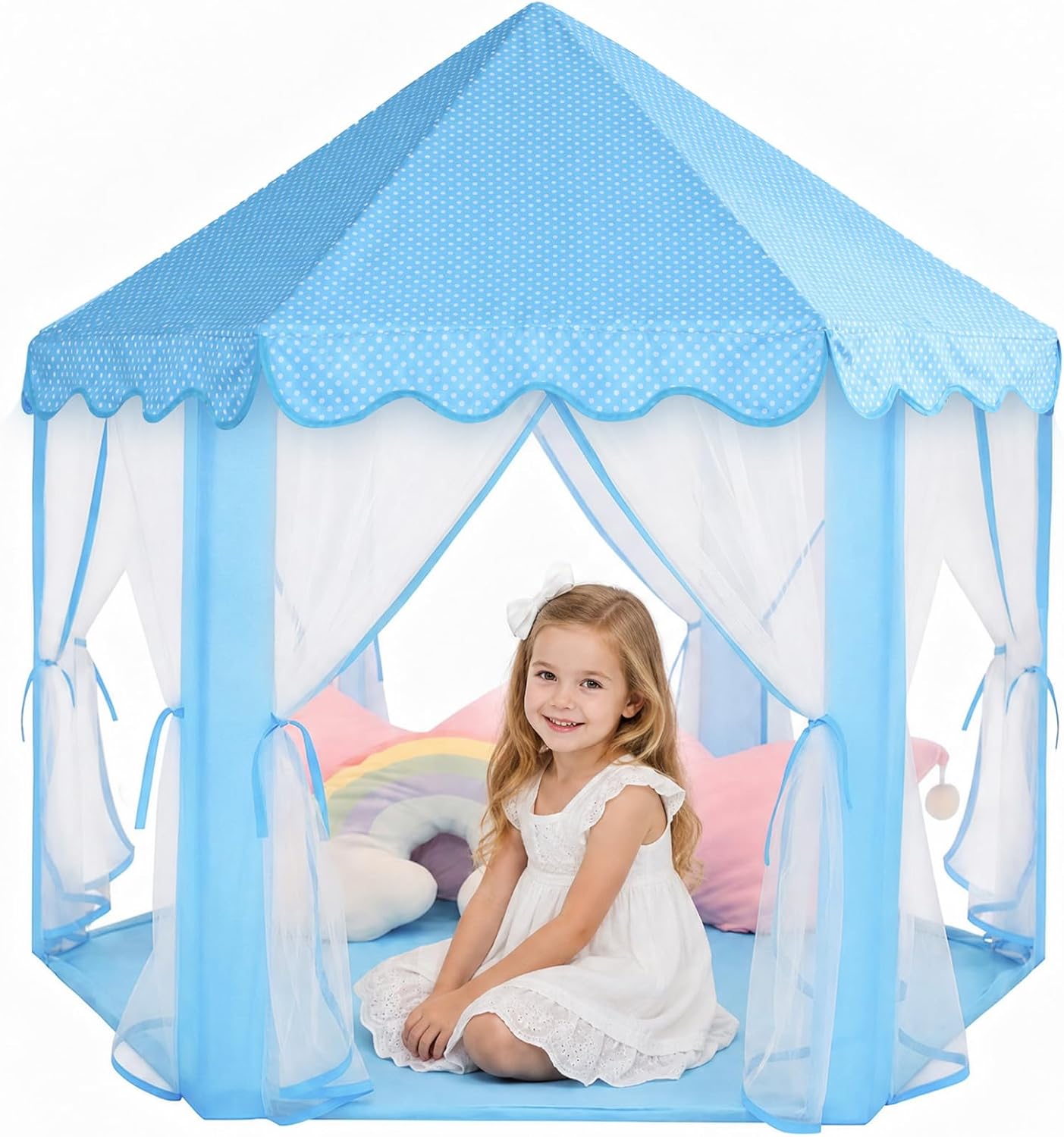 Sumbababy - Tienda de campaña de castillo de princesa para niñas, d...