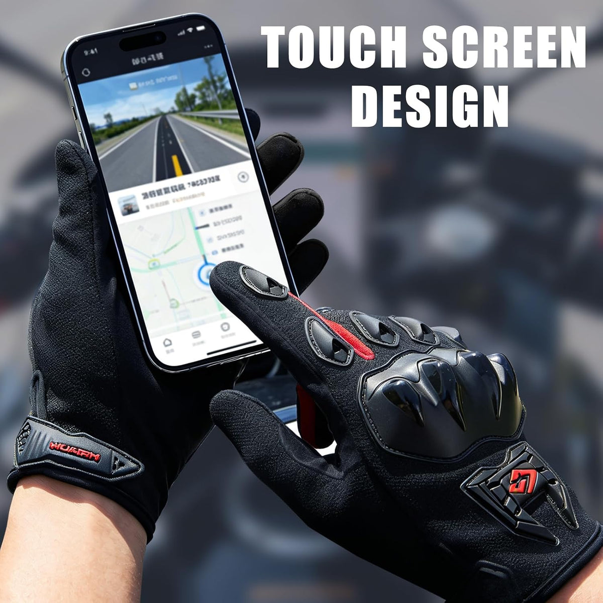 MXJ Gear Guantes de motocicleta para hombres y mujeres, guantes de...