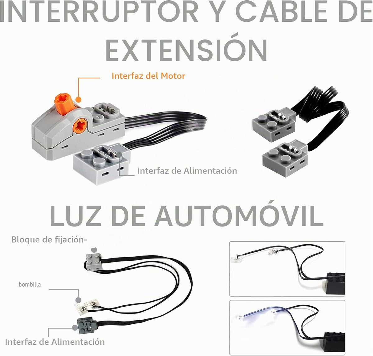 Mutcretus Juego de Motor con Función de Potencia de 54 Piezas, Cont...
