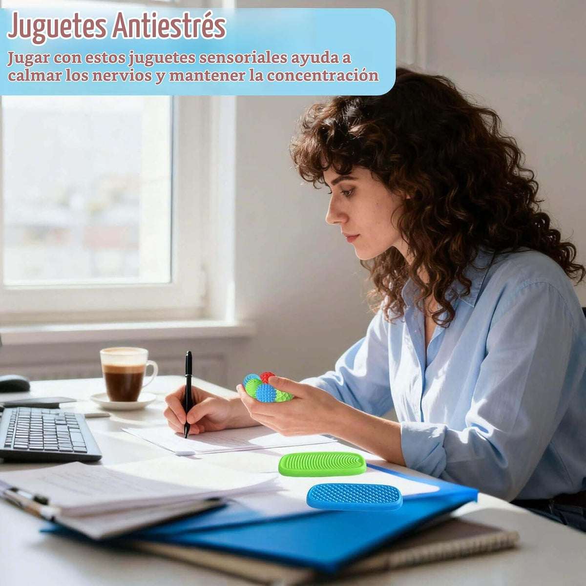Juguetes Fidget de Silicona con Bolas Magnéticas y Piedras Sensoria...