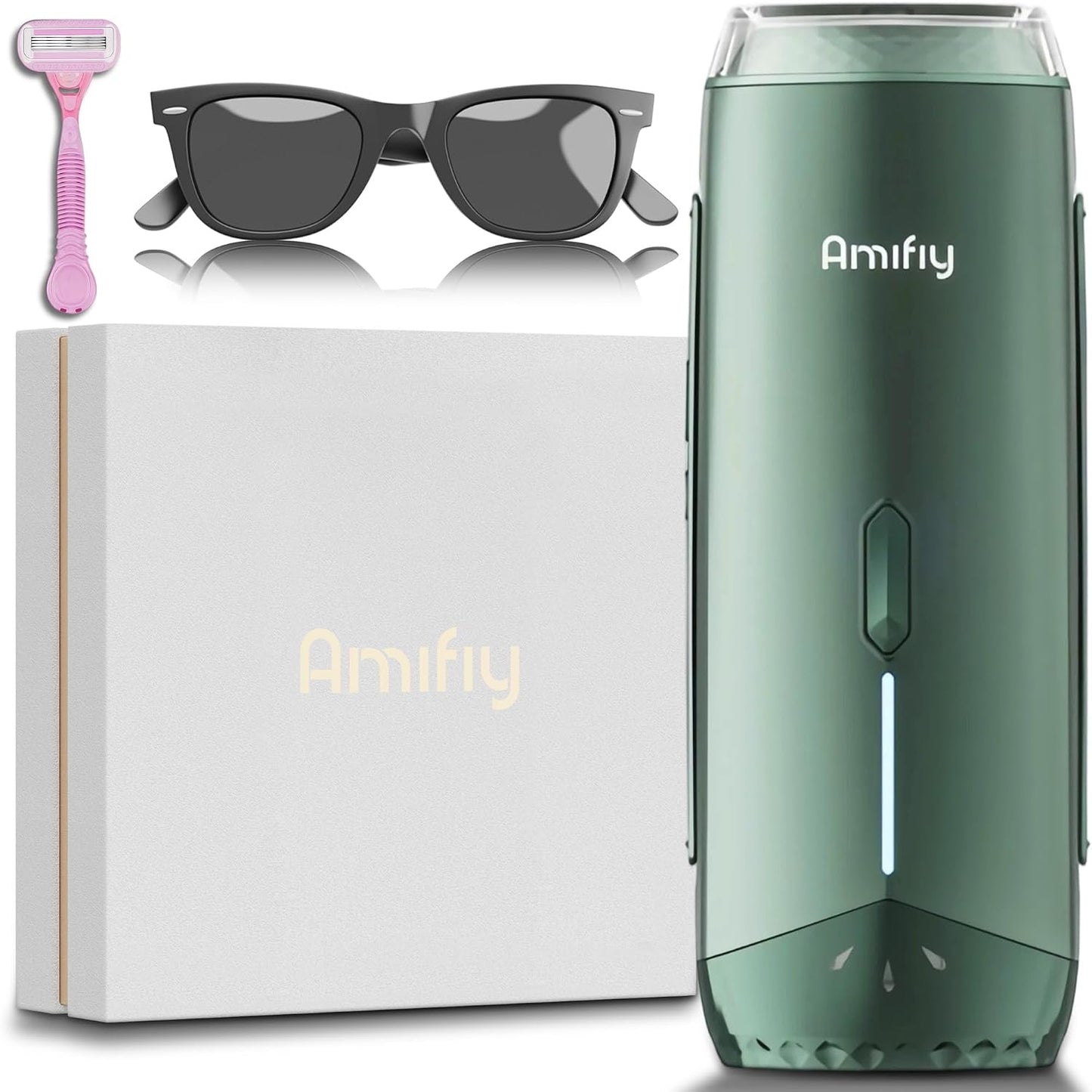 Dispositivo de Depilación IPL de Enfriamiento por Hielo Amifiy para...