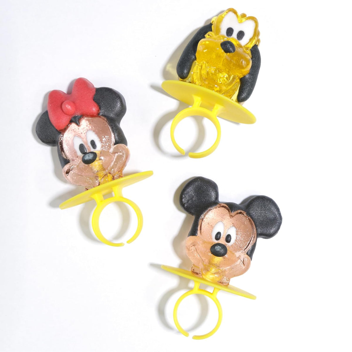 Disney Junior Lollipop anillos, Mickey Mouse, Minnie y Pluto, 18 un...