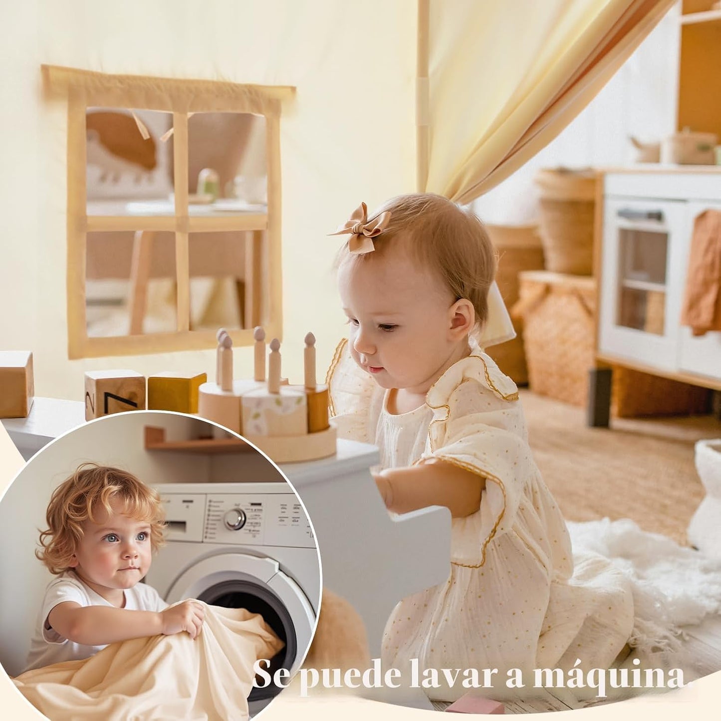 Razee - Tienda de campaña para niños con alfombrilla acolchada, tie...