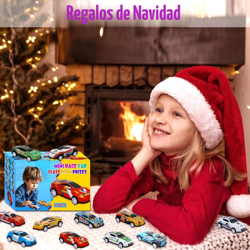Siwarm 28 piezas de juguetes de autos de retroceso para niños, recu...