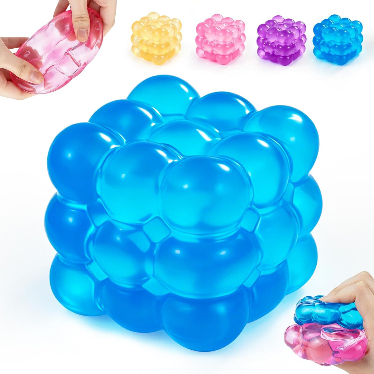 Cubo de hielo Squishy Fidget Toy Squishy Cube, juguete sensorial pa...