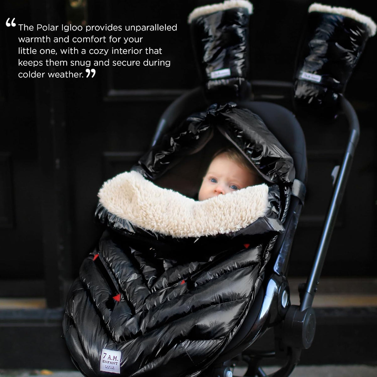 7AM Enfant - Saco para cochecito y asiento de automóvil, funda pola...