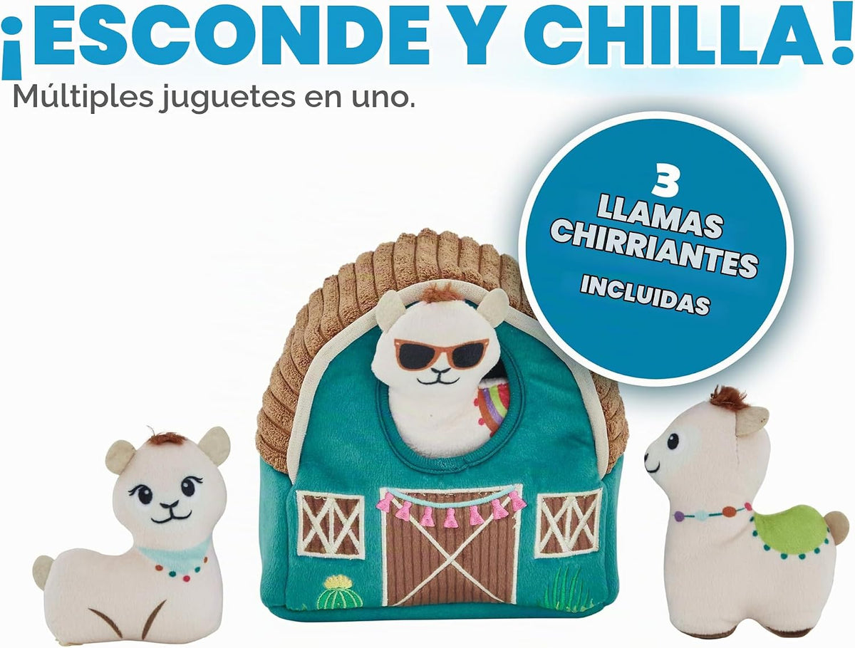 Outward Hound Hide A Llama - rompecabezas de peluche para perro