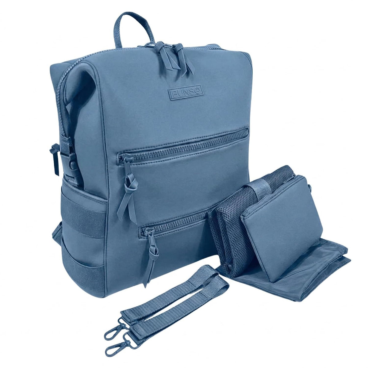 Bolsa de pañales de neopreno BUNSO: mochila minimalista y resistent...