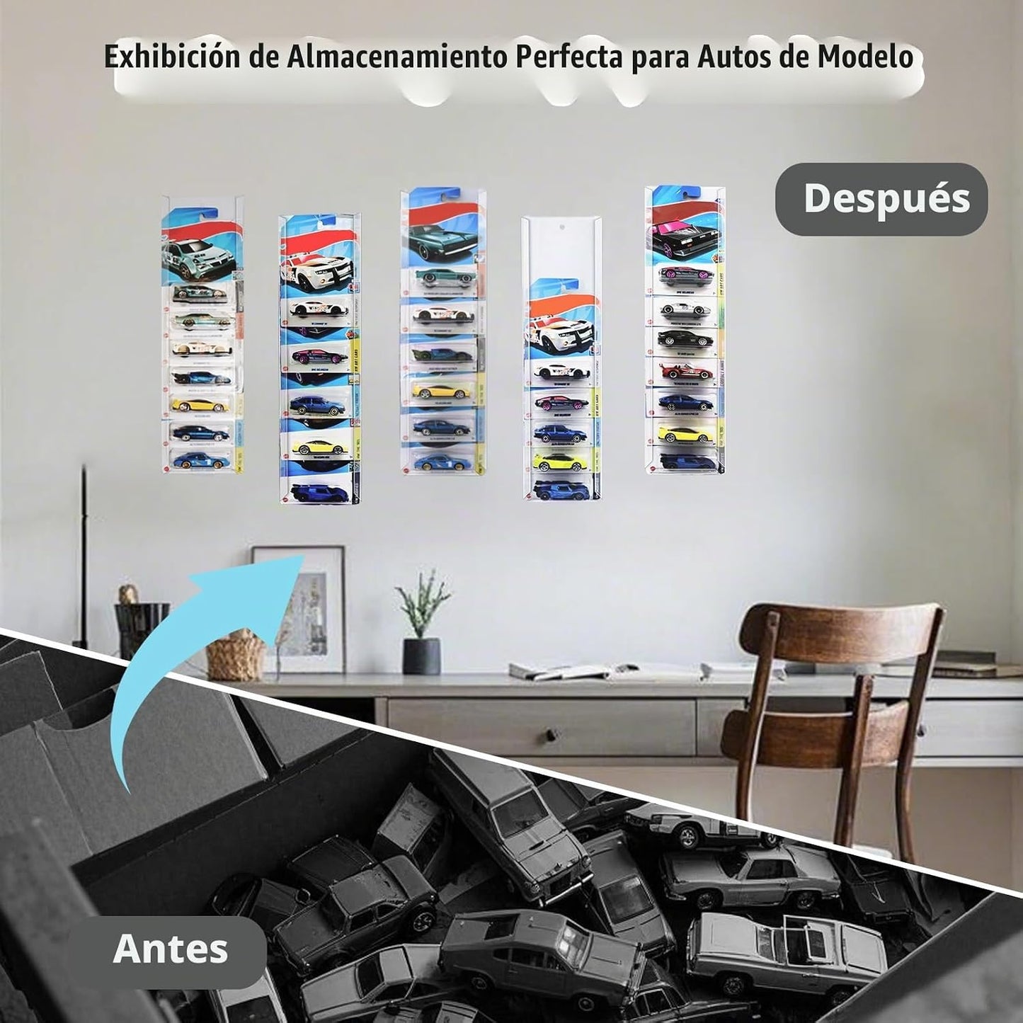 30 piezas de estuche de exhibición de autos modelo con montaje en p...