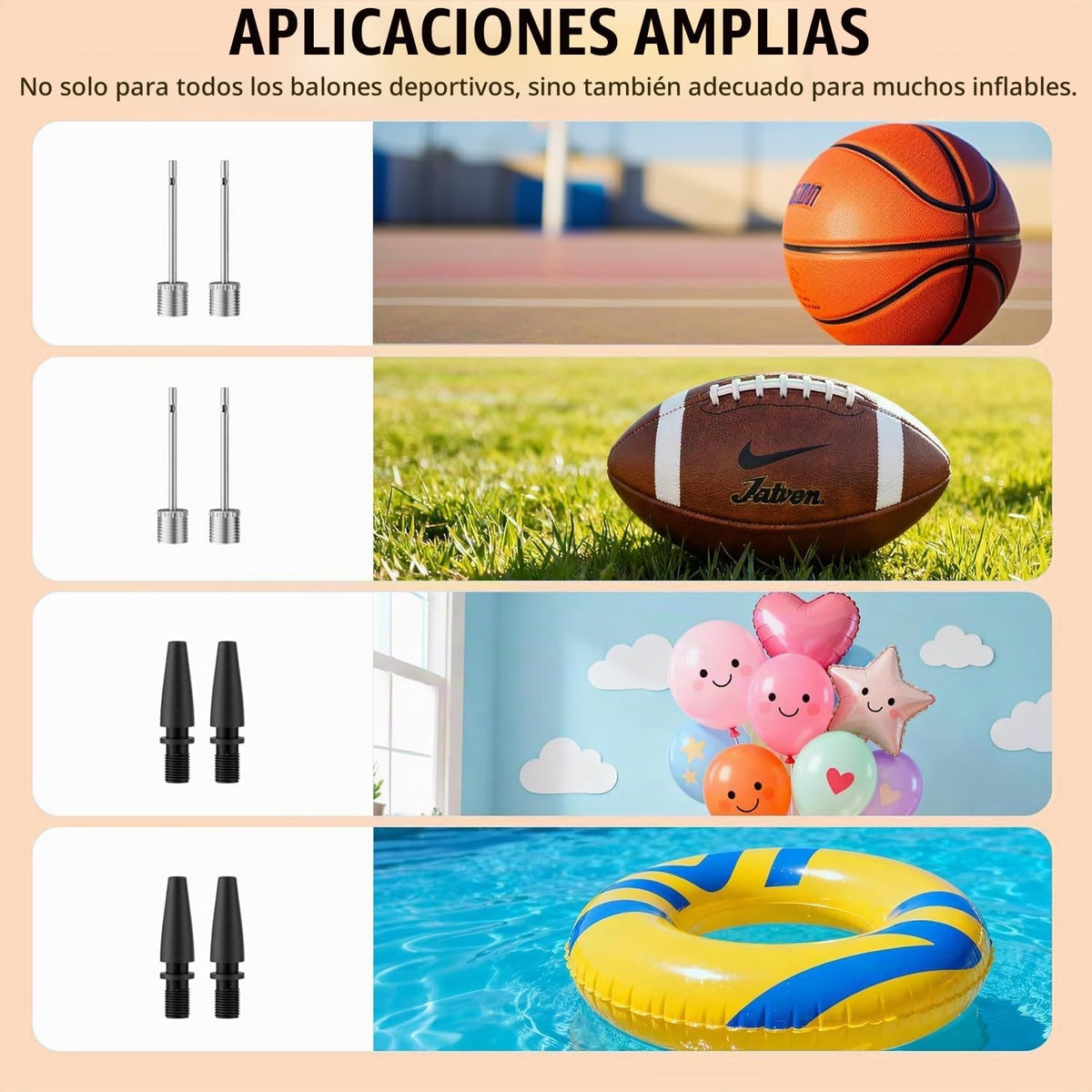 Bomba de bola eléctrica, bomba de aire inteligente, portátil, de in...
