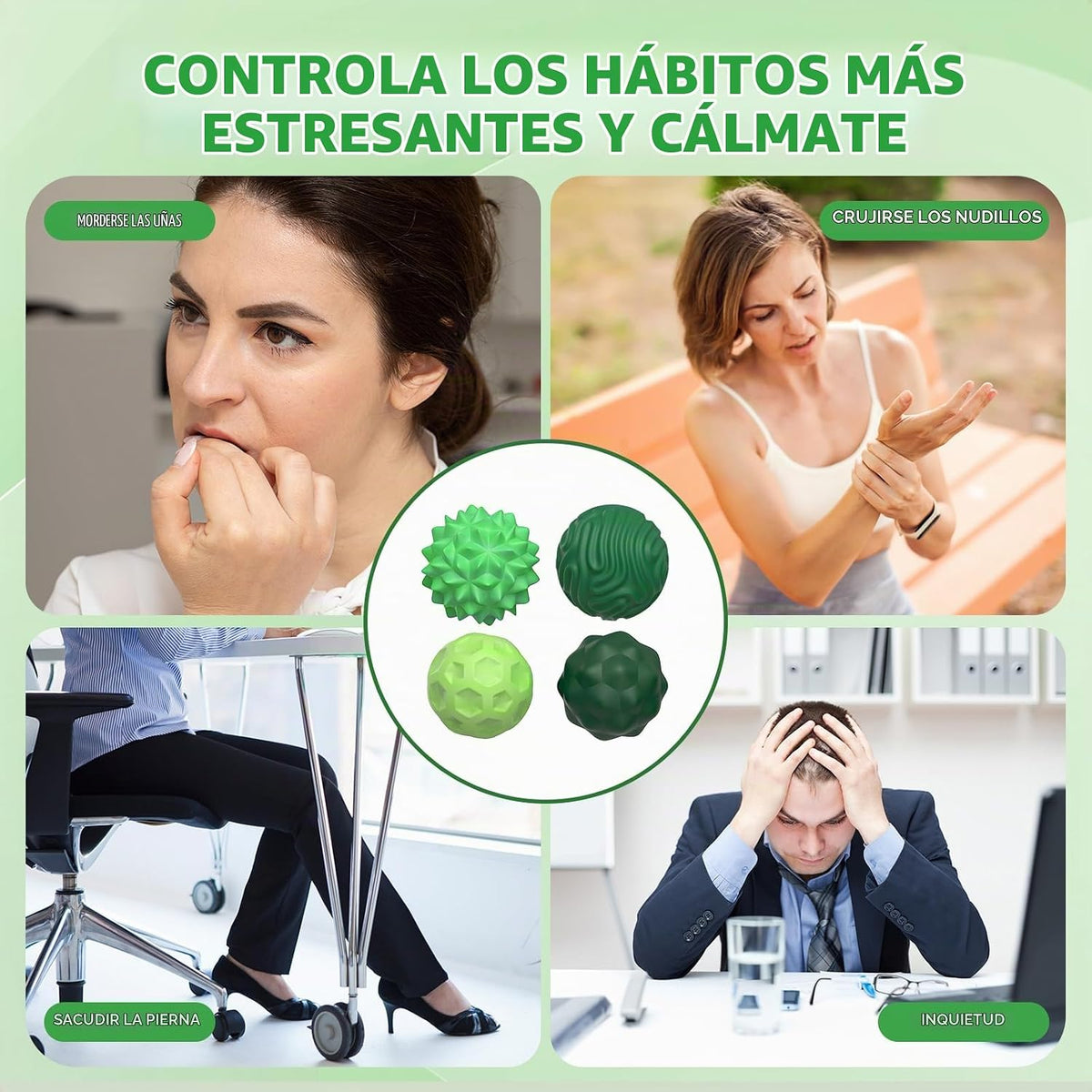 Bolas magnéticas Fidget Toys Adultos \u2013 8 piezas de bolas de at...