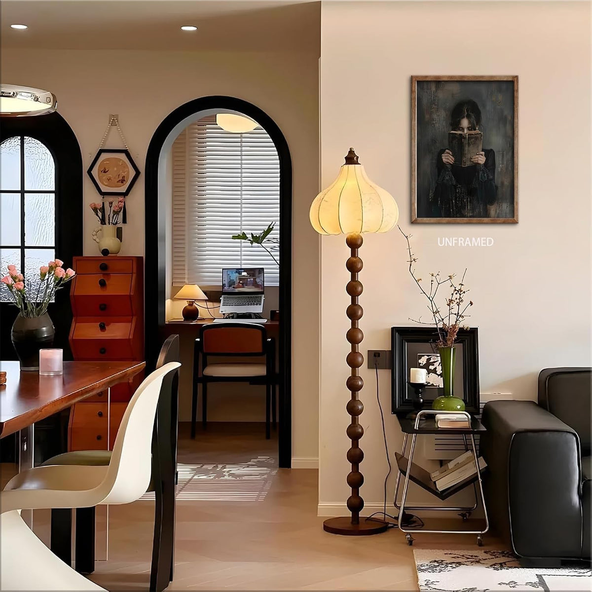 3 piezas de arte de pared de lectura para mujer, estilo victoriano,...