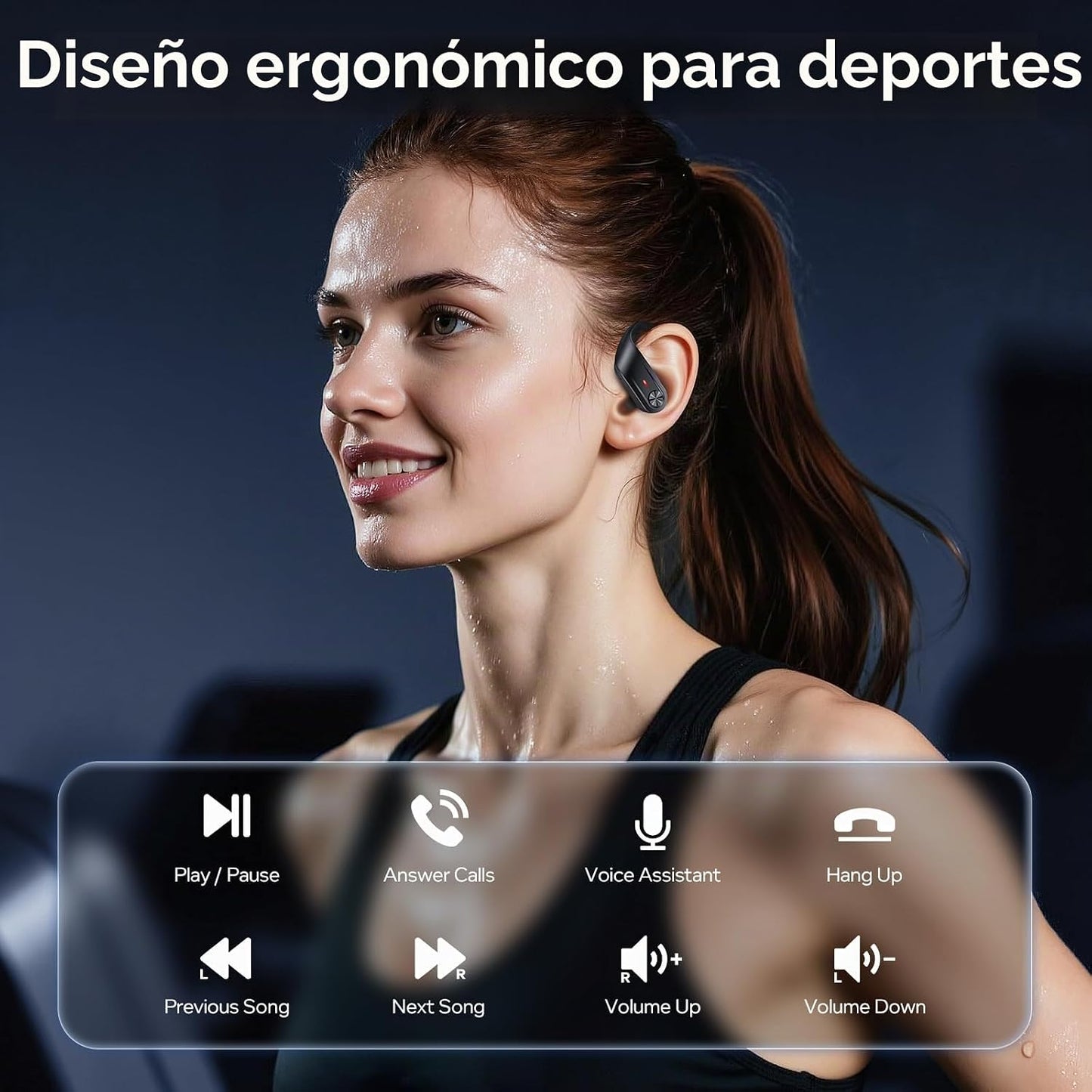 TAGRY Auriculares inalámbricos híbridos con cancelación activa de r...