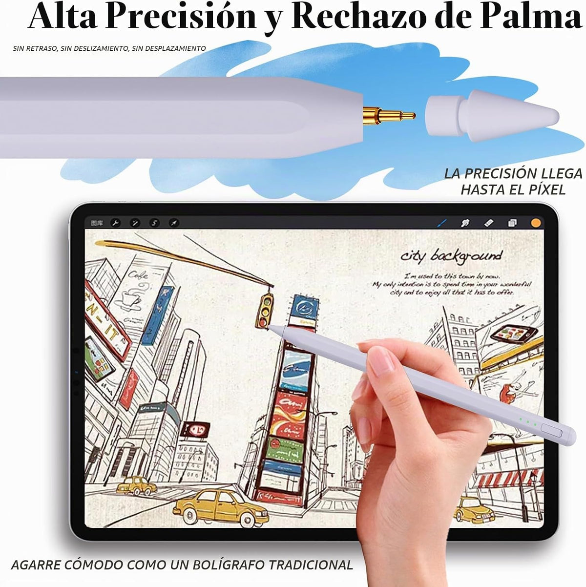 Pluma táctil para iPad 11 y 10ª generación, carga 14 minutos más rá...