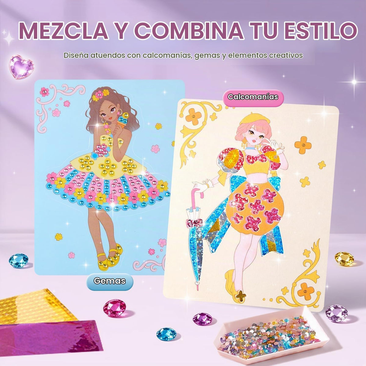 Jar Melo Libros de actividades de maquillaje para niñas de 4 a 8 añ...