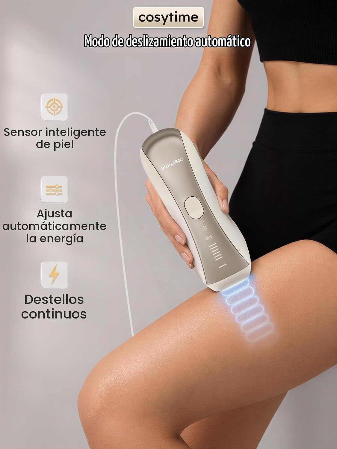 Cosytime Depilación láser IPL para mujeres y hombres, dispositivo d...