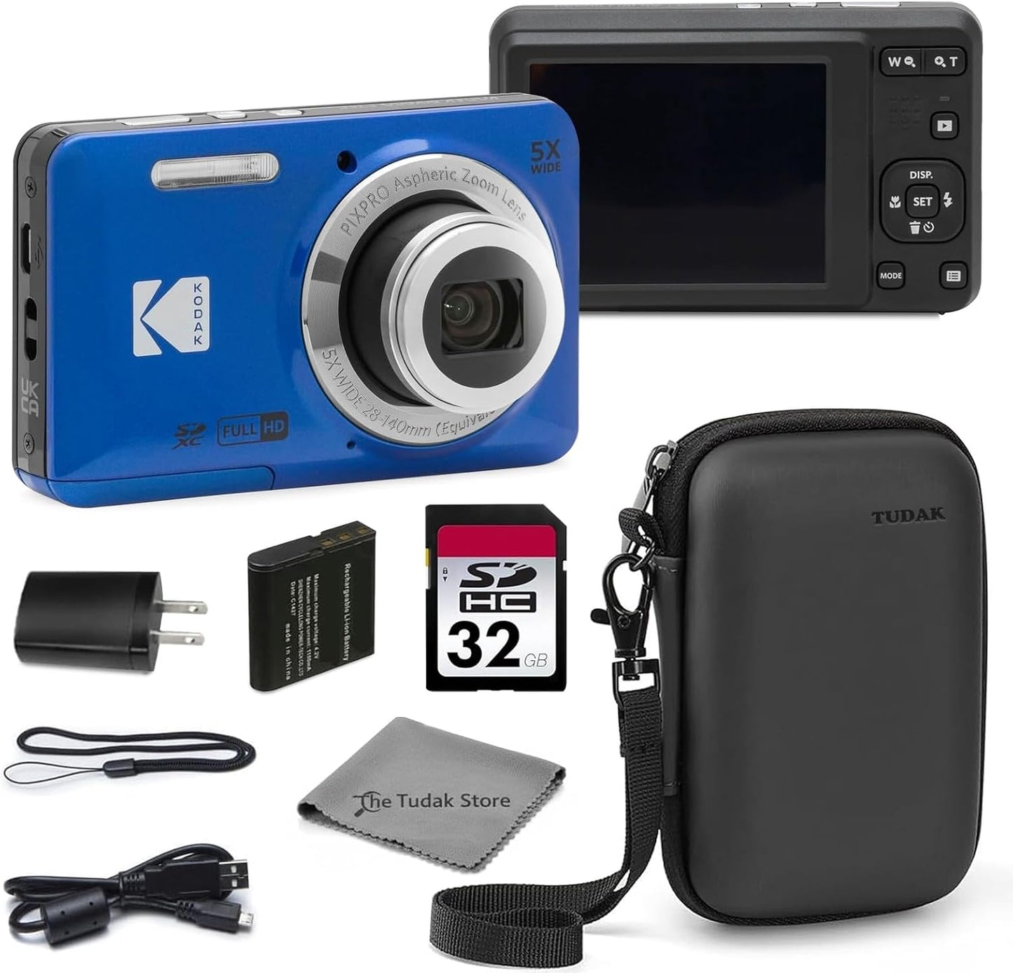 Kodak PIXPRO FZ55 - Cámara digital con sensor CMOS azul de 16 MP co...