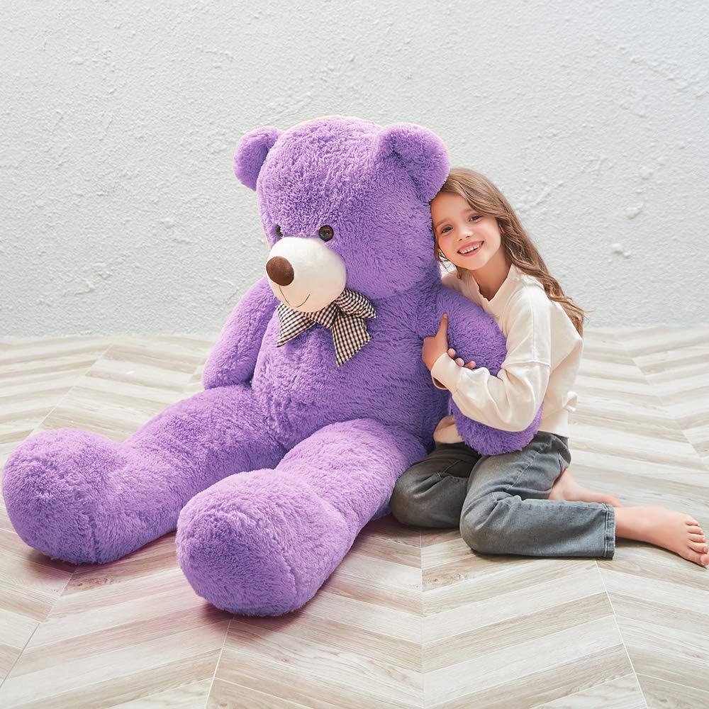 MaoGoLan - Oso de peluche morado y gigante de 55 pulgadas, animales...