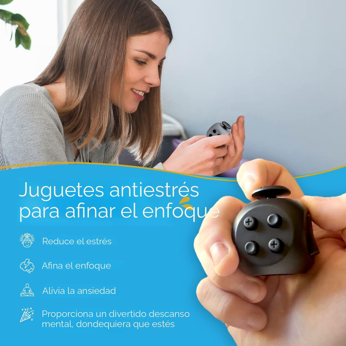 PILPOC theFube - Cubo para aliviar el estrés para niños y adultos (...