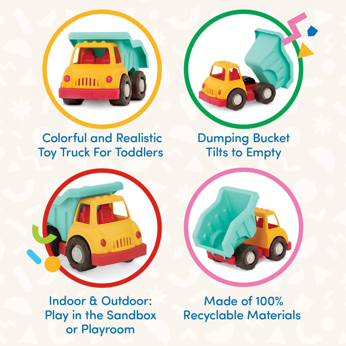 Battat \u2013 Wonder Wheels \u2013 Camión Volquete para Niños Peque...