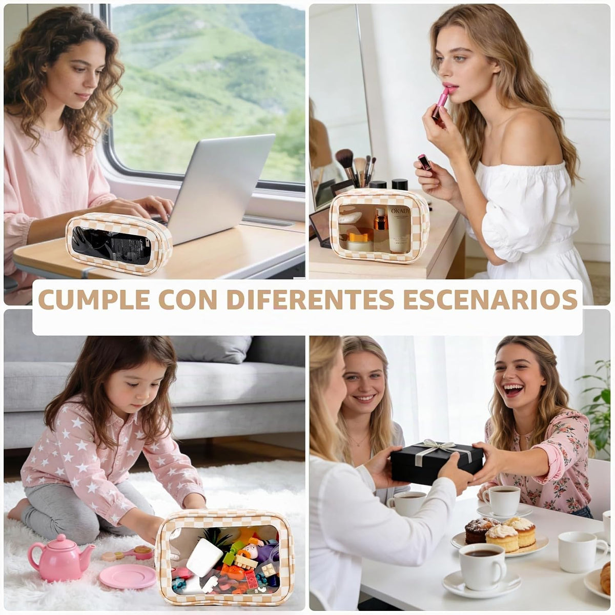 YOPCDJ Juego de 5 bolsas organizadoras para pañales, bolsa de aseo...