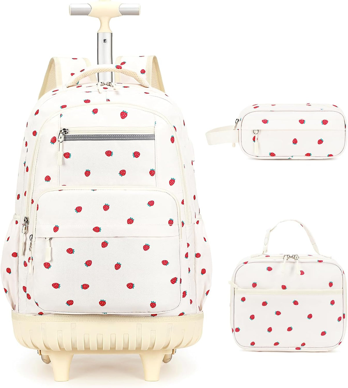 ACESAK 34 ES\/L, Fresa beige, Moderno | Mochila escolar con ruedas...