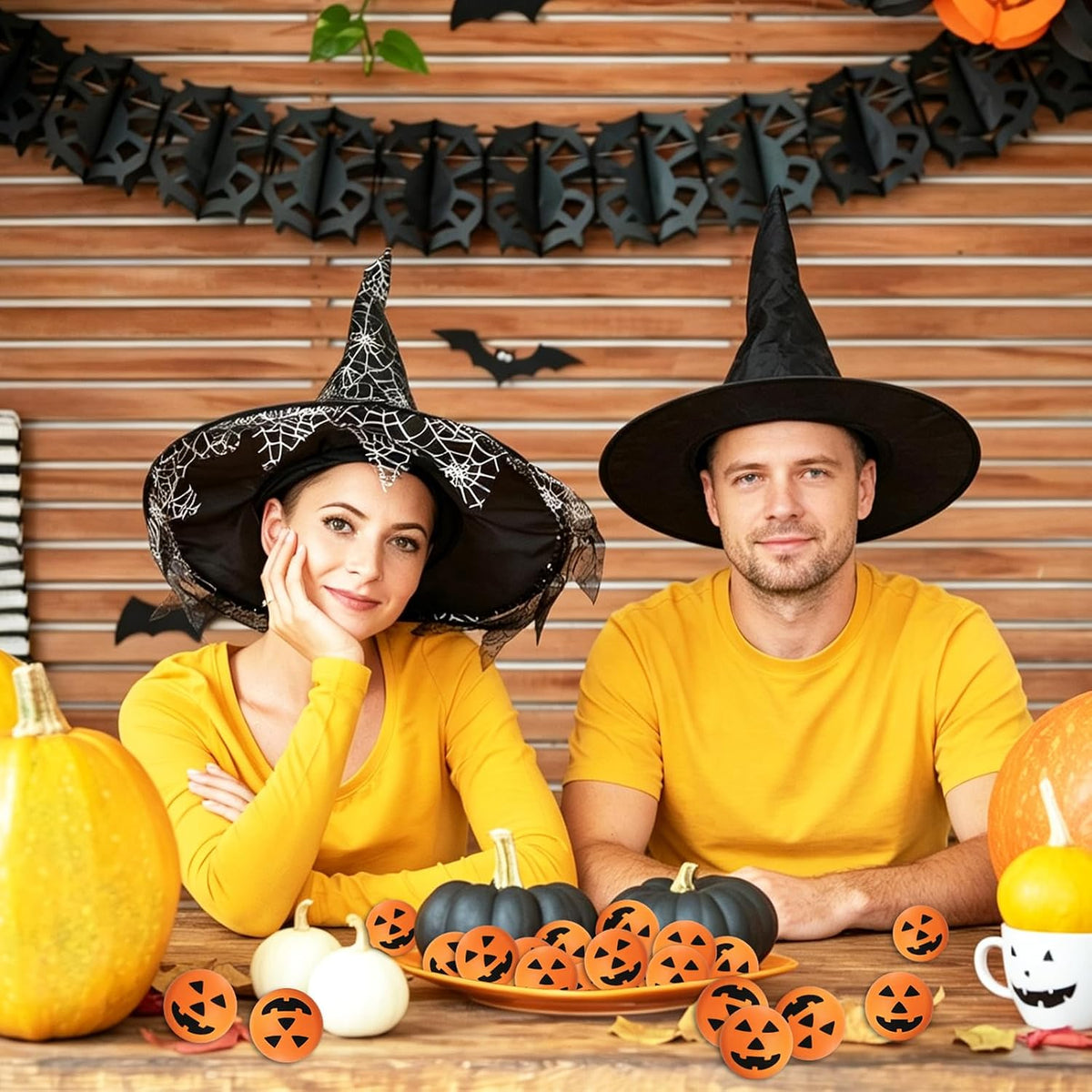 40 bolas de calabaza de Halloween, bolas de espuma de 1.57 pulgadas...