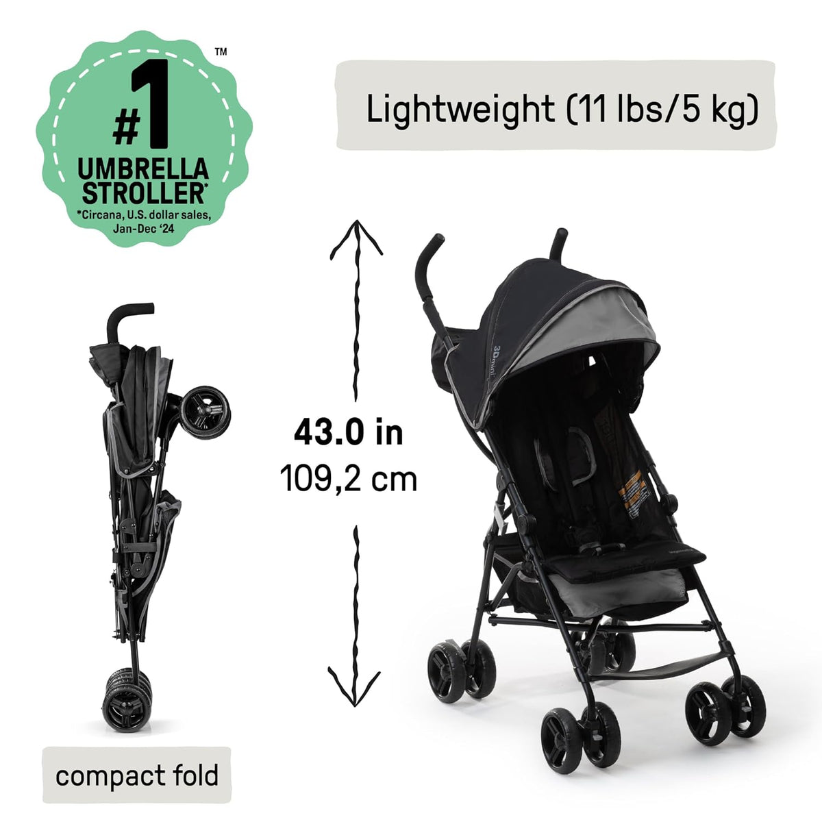 Cochecito Ingenuity 3D Mini Convenience \u2013 Cochecito ligero con...