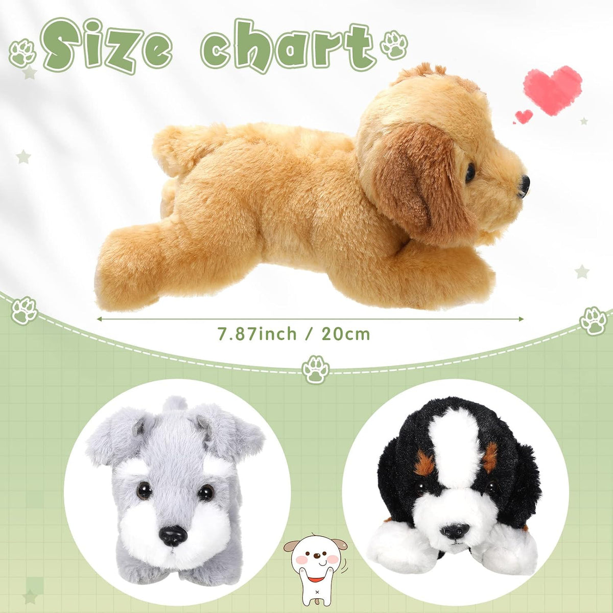 Skylety - 3 piezas de peluche para perro, perro de montaña, Schnauz...