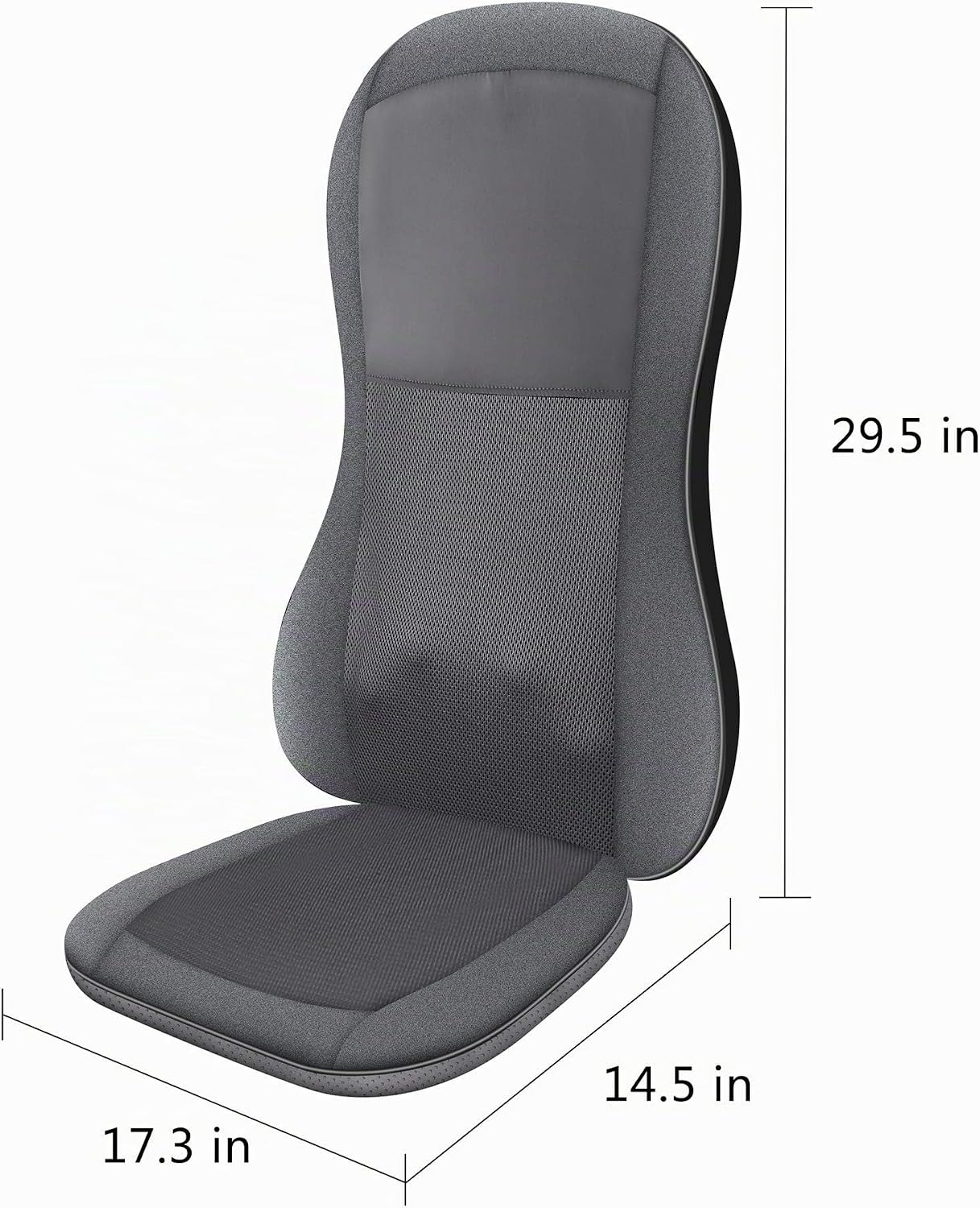 COMFIER Shiatsu - Masajeador de espalda con calor, almohadilla para...