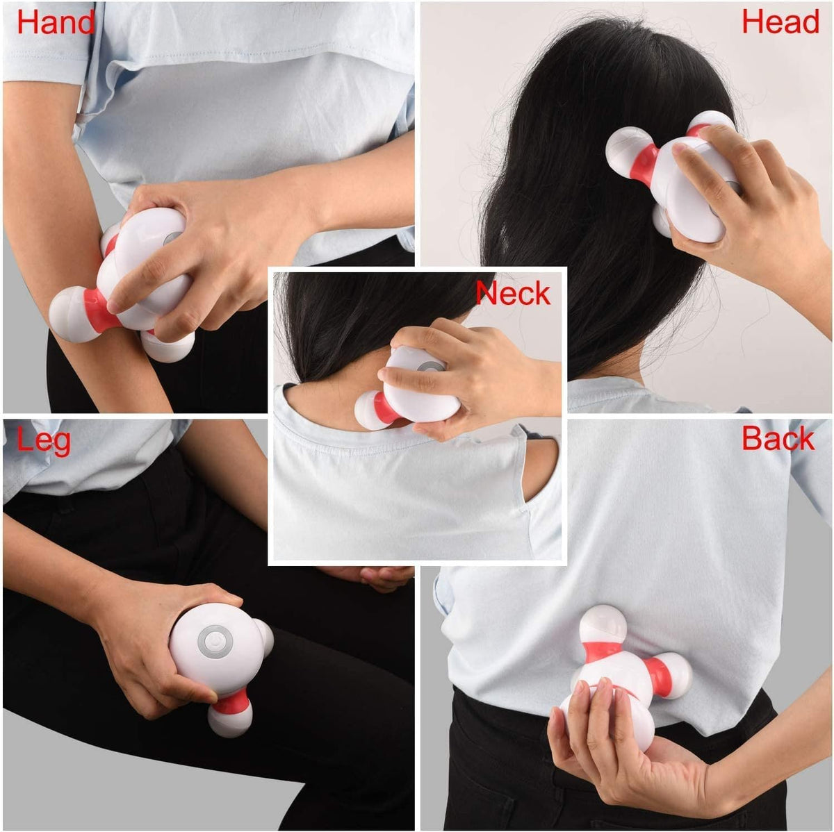 cotsoco Masajeador de mano, mini masajeador corporal vibratorio por...