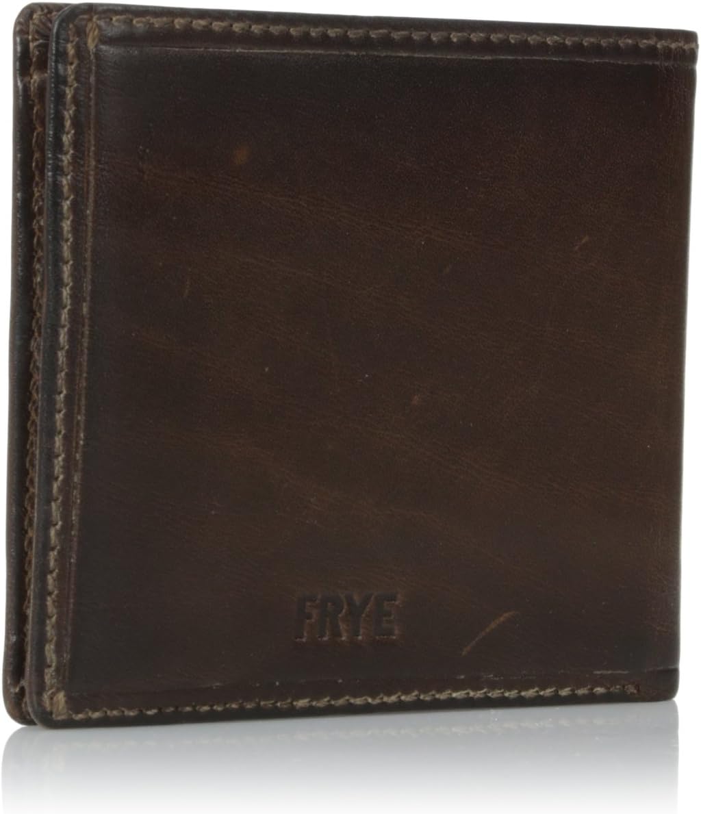 FRYE Billetera plegable antigua Logan para hombre