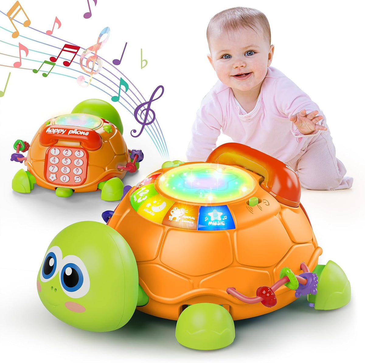 Letapapa Juguetes para bebés de 6 a 12 meses, juguetes musicales de...