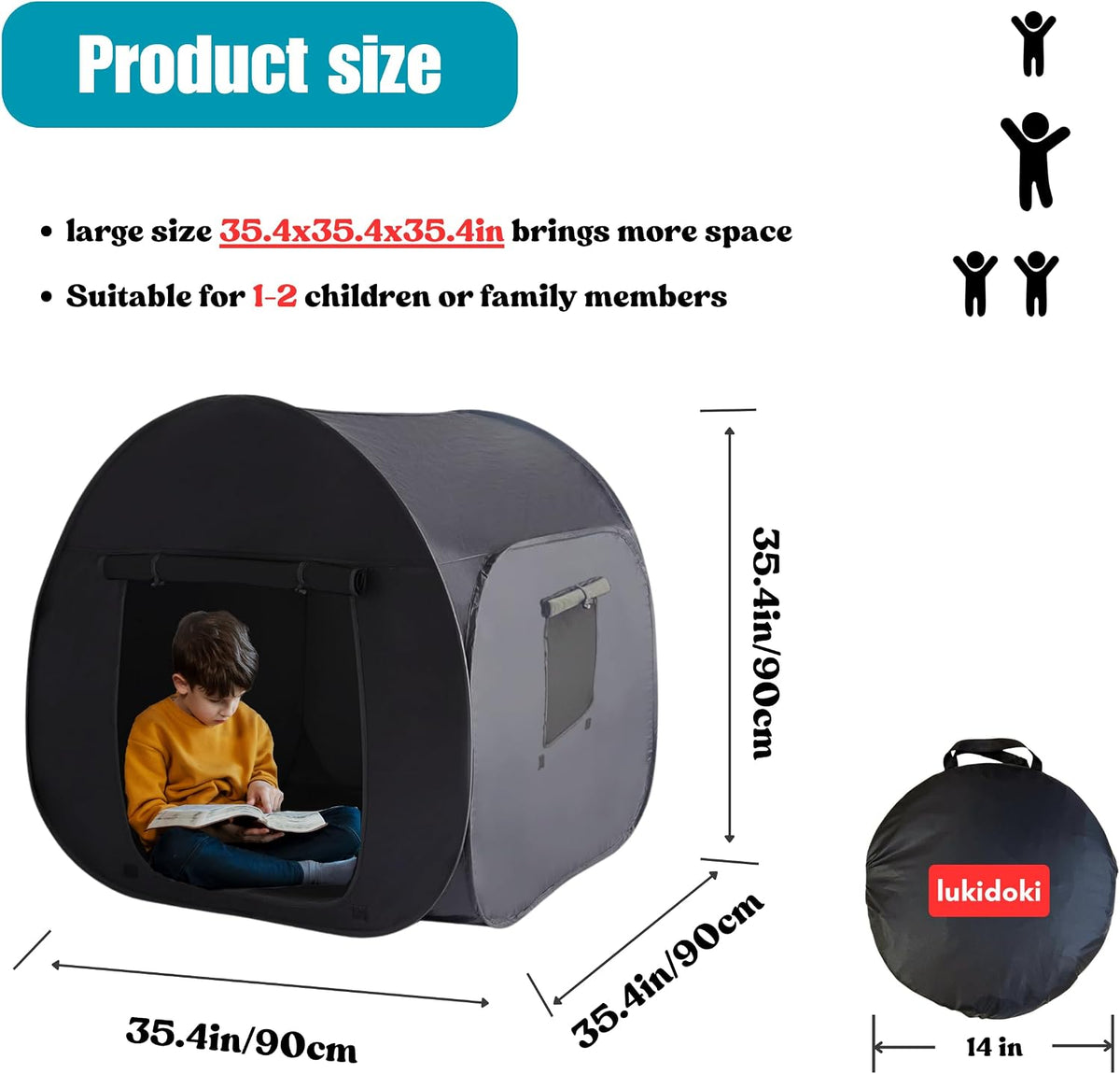lukidoki Tienda de campaña sensorial para niños con autismo \u2013...