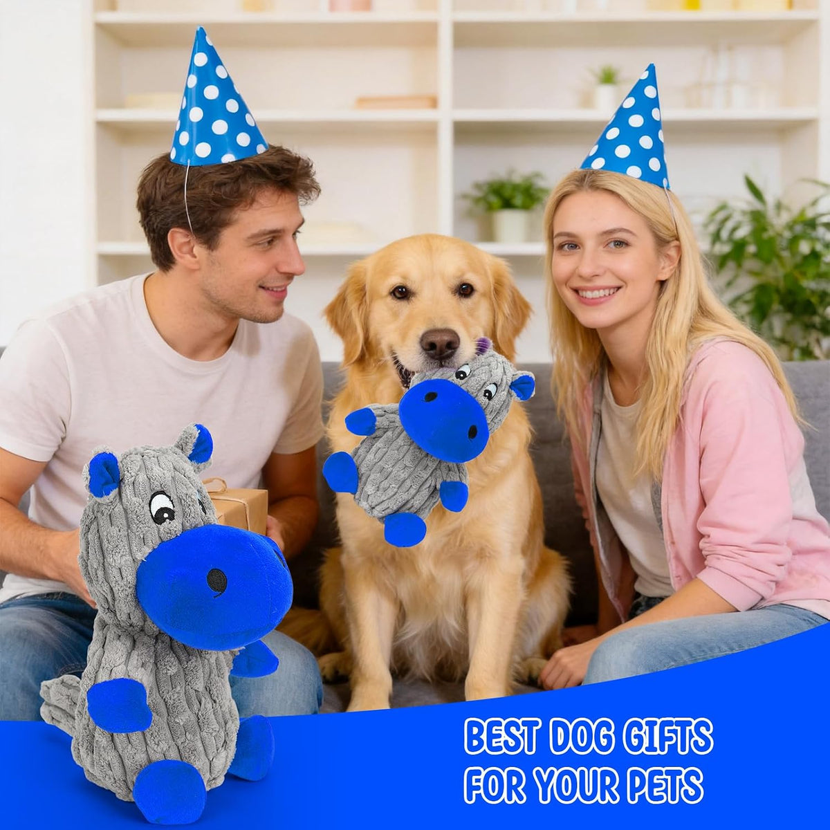 loncoldy Juguetes chirriantes para perros, animales de peluche resi...
